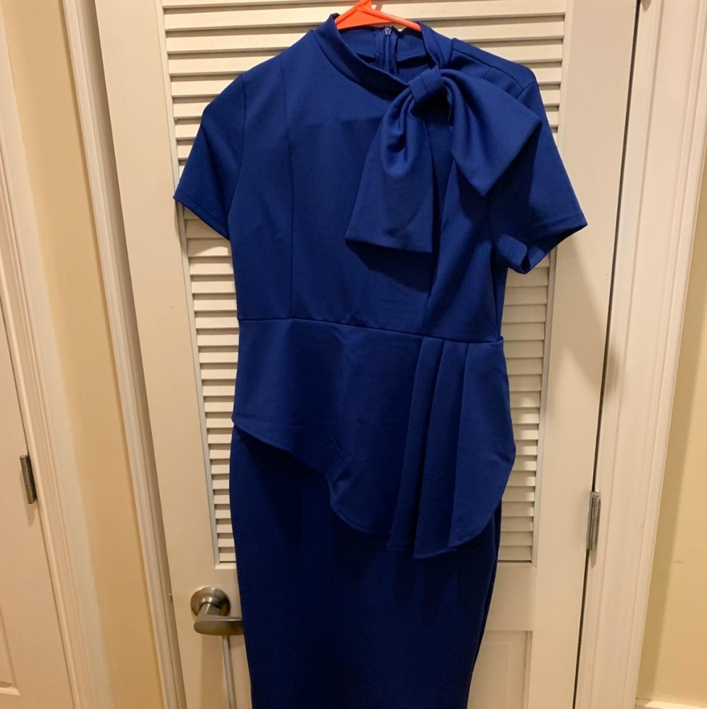 Blue casual dress